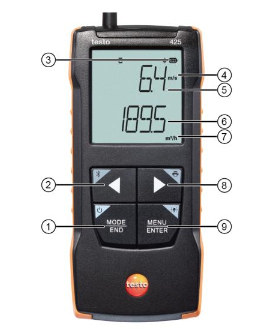 Testo 425 - анемометр с подключением через приложение (0563 0425)
