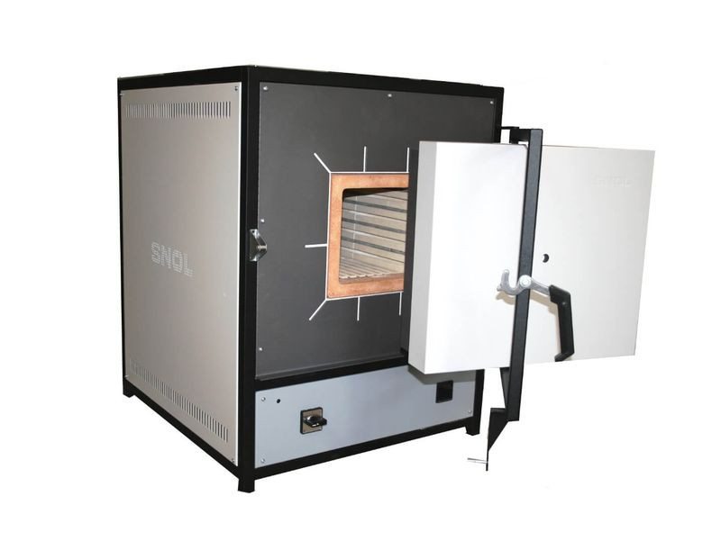 Лабораторная электропечь с керамической камерой SNOL 15/1300 программируемый терморегулятор