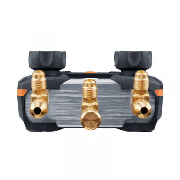 Testo 550s (0564 5503) - цифровой манометрический коллектор и смарт-зонды зажимы температуры и набор из трёх заправочных шлангов