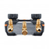 Testo 550s (0564 5503) - цифровой манометрический коллектор и смарт-зонды зажимы температуры и набор из трёх заправочных шлангов