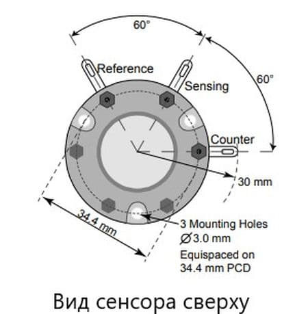 Сенсор электрохимический NO/SF-100 на оксид азота (NO, 0-100ppm)