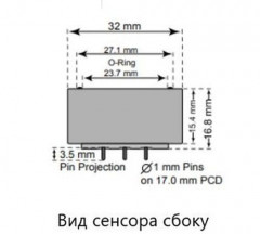 Сенсор электрохимический H2/C-1000 на водород (H2, 0-1000ppm)