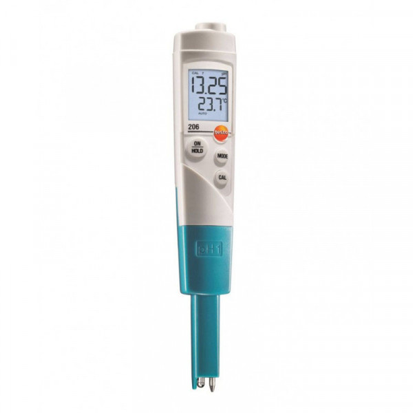 Testo 206-pH1 карманный pH-метр в комплекте с кейсом и буферными растворами (0563 2065)