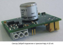 Сенсор термокаталитический Zellpell с трансмиттером (передатчиком) 4-20 мA на горючие газы (CO, 0-100% НПВ)