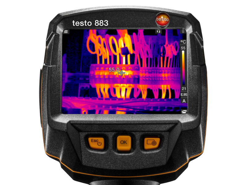 Тепловизор Testo 883 арт. 0563 8832 (0563 8831) комплект с двумя линзами